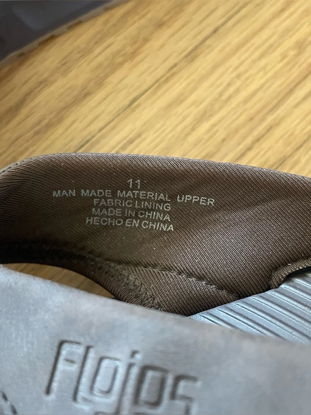 Flojos Men's Dark Brown Comfort Flip Flops  size 11